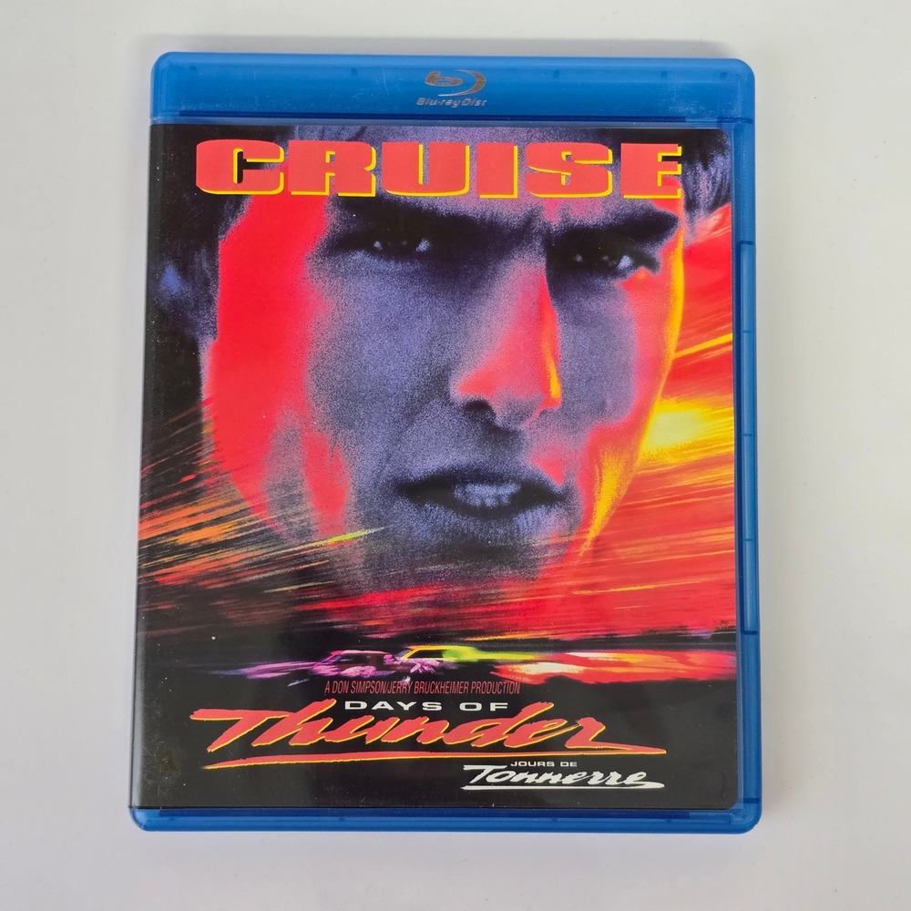 Days of Thunder Blu-ray Tom Cruise Racing Action Movie‎ 90s Retro Film Paramount
